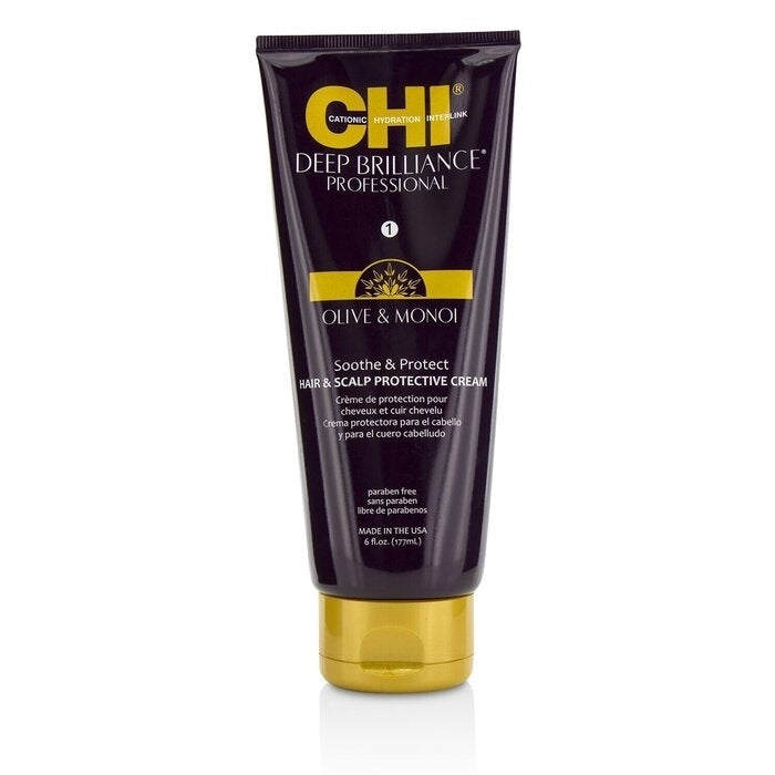CHI - Deep Brilliance Olive and Monoi Soothe and Protect Hair and Scalp Protective Cream(177ml/6oz) Image 1