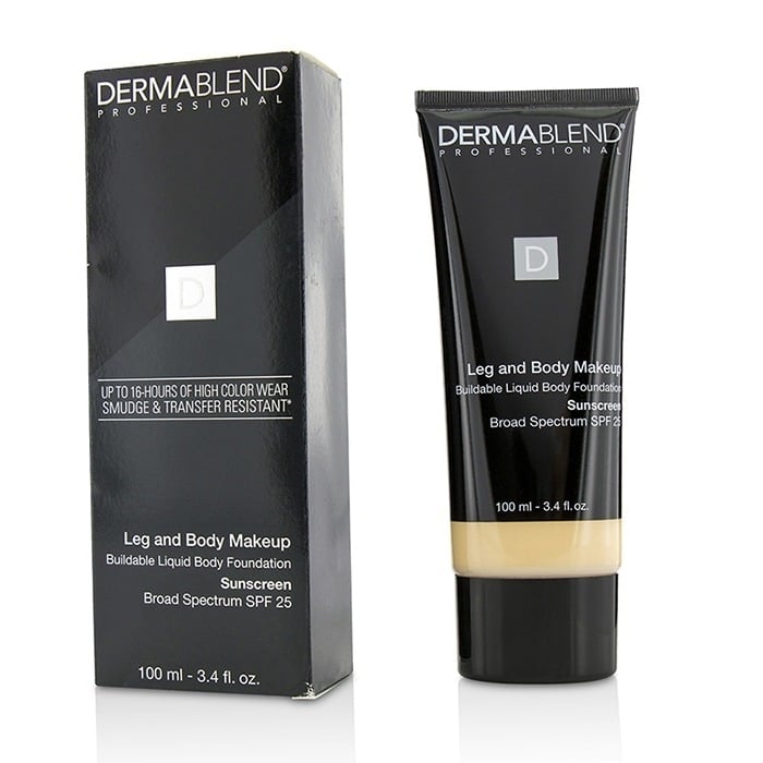 Dermablend - Leg and Body Make Up Buildable Liquid Body Foundation Sunscreen Broad Spectrum SPF 25 - Fair Nude Image 1