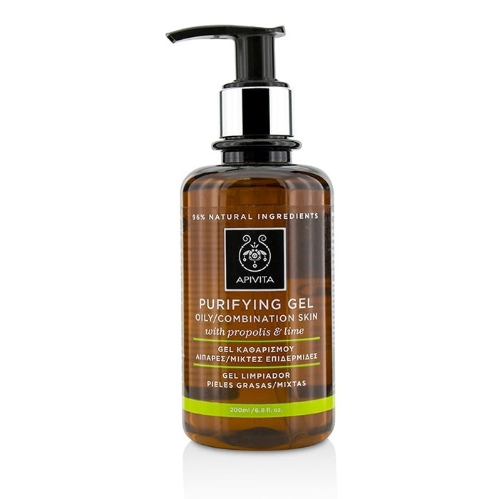 Apivita - Purifying Gel With Propolis and Lime - For Oily/Combination Skin(200ml/6.8oz) Image 1