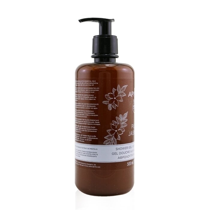 Pure Jasmine Shower Gel with Essential Oils - Ecopack - 500ml/16.9oz Image 3