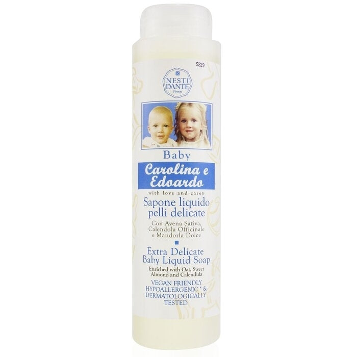 Carolina and Edoardo Extra Delicate Baby Liquid Soap With Oat Sweet Almond and Calendula (Shower Gel) - 300ml/10.2oz Image 1