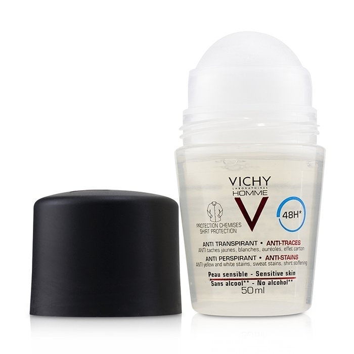 Vichy - Homme 48H Anti Perspirant and Anti-Stains (Shirt Protection) Roll-On (For Sensitive Skin)(50ml/1.69oz) Image 2