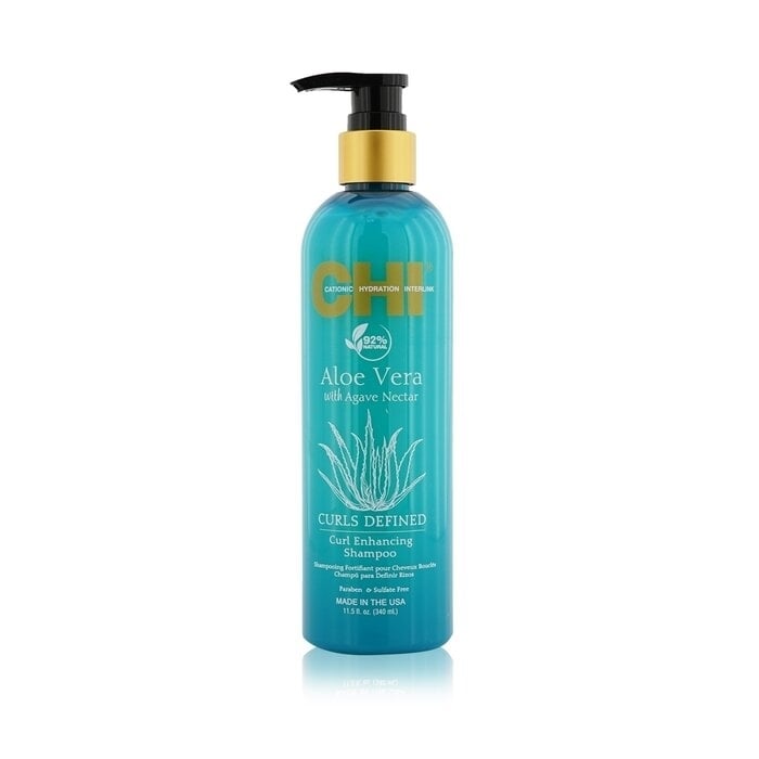 CHI - Aloe Vera with Agave Nectar Curls Defined Curl Enhancing Shampoo(340ml/11.5oz) Image 1