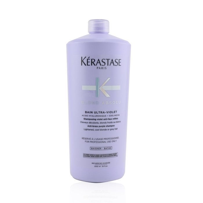Kerastase - Blond Absolu Bain Ultra-Violet Anti-Brass Purple Shampoo (Lightened Cool Blonde or Grey Hair)(1000ml/34oz) Image 1