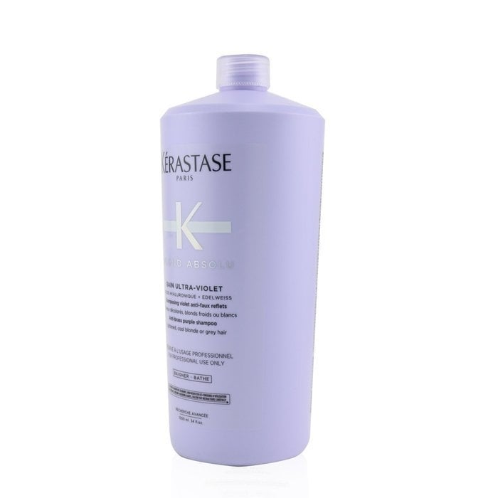 Kerastase - Blond Absolu Bain Ultra-Violet Anti-Brass Purple Shampoo (Lightened Cool Blonde or Grey Hair)(1000ml/34oz) Image 2