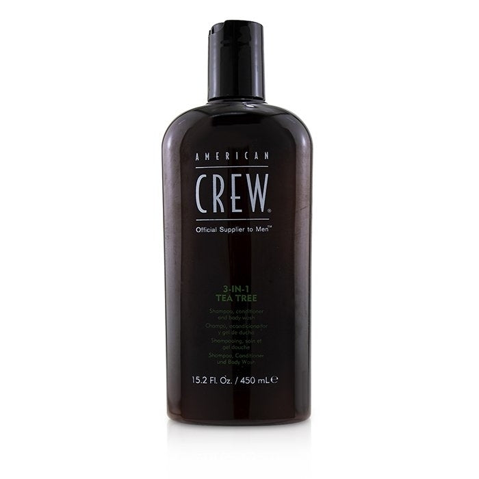 American Crew - Men 3-IN-1 Tea Tree Shampoo Conditioner and Body Wash(450ml/15.2oz) Image 1
