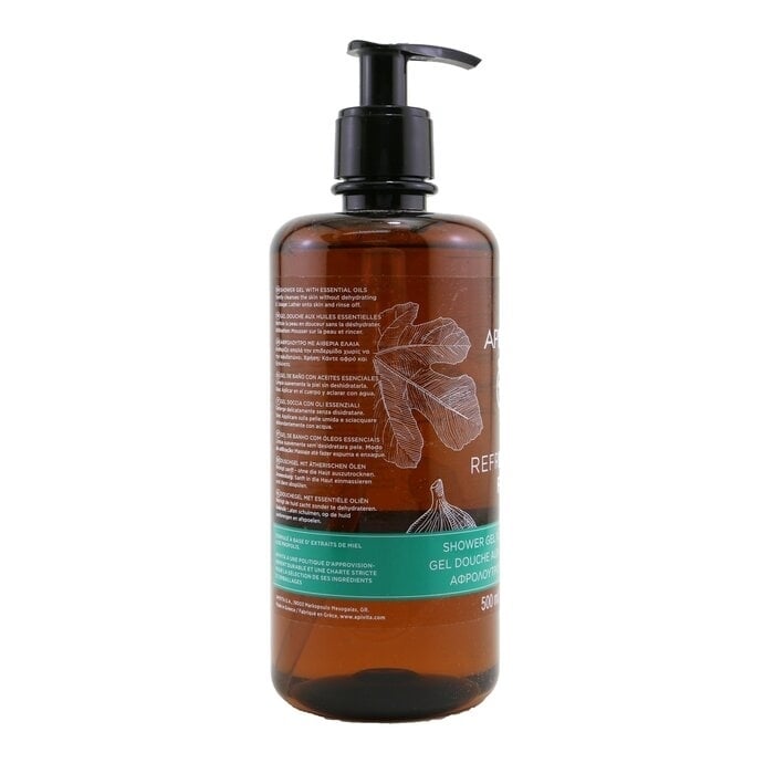 Refreshing Fig Shower Gel with Essential Oils - Ecopack - 500ml/16.9oz Image 3