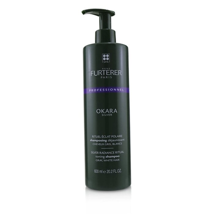 Rene Furterer - Okara Silver Silver Radiance Ritual Toning Shampoo - Gray White Hair (Salon Product)(600ml/20.2oz) Image 1