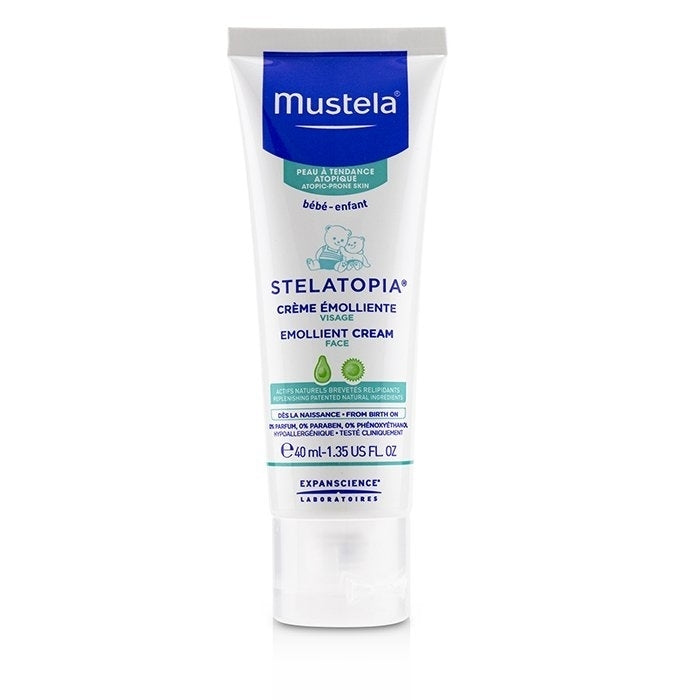 Mustela - Stelatopia Emollient Cream For Face - Anti-Redness Action(40ml/1.35oz) Image 1