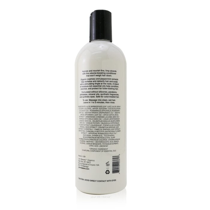 Conditioner For Fine Hair with Rosemary and Peppermint - 473ml/16oz Image 3