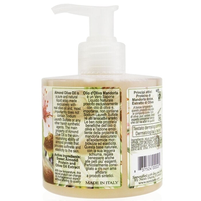 Natural Liquid Soap - Almond Olive Oil - 300ml/10.2oz Image 3