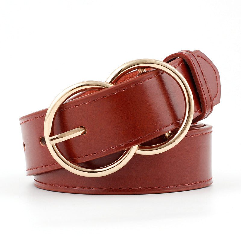 Double O-Ring Fashion Belts Image 2
