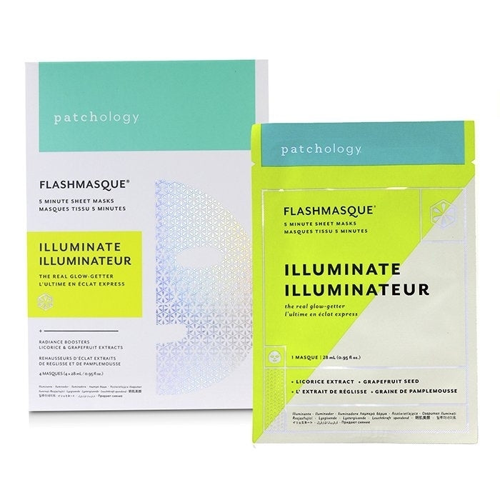 FlashMasque 5 Minute Sheet Mask - Illuminate - 4x28ml/0.95oz Image 2