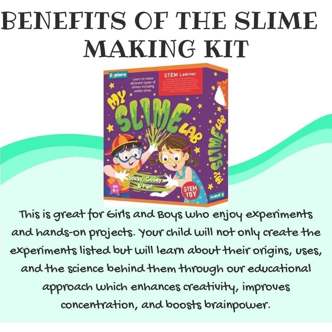 Mighty Mojo My Slime Lab DIY Science Kit Kids STEM Learning Fun Slime Making Image 3