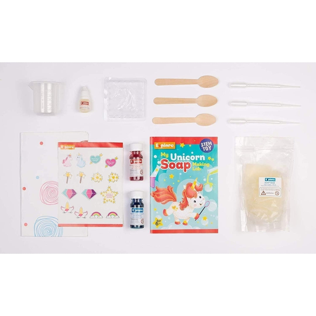 Mighty Mojo Unicorn Soap Making Kit STEM Explore DIY Science Lab 7 Soaps Image 3