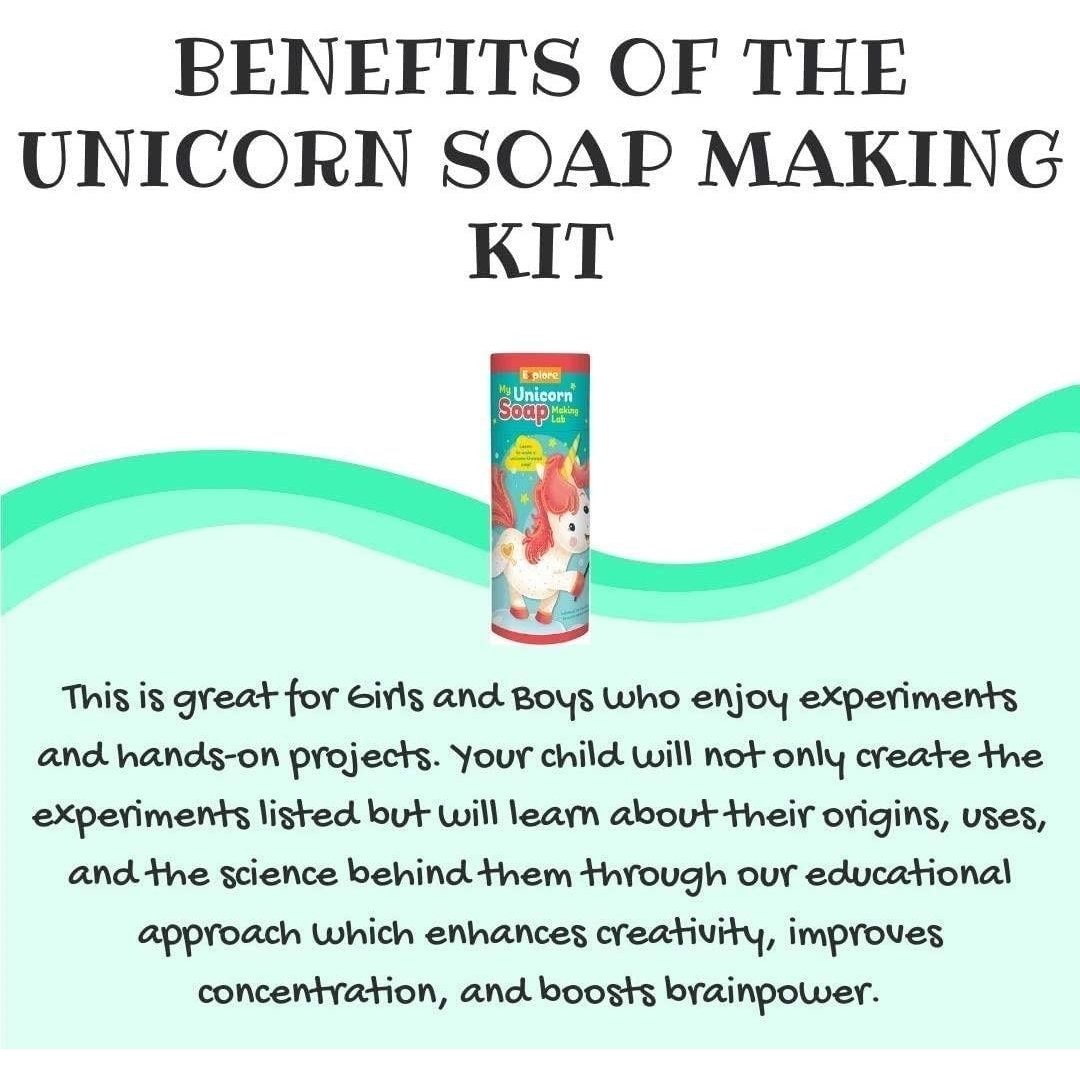 Mighty Mojo Unicorn Soap Making Kit STEM Explore DIY Science Lab 7 Soaps Image 4