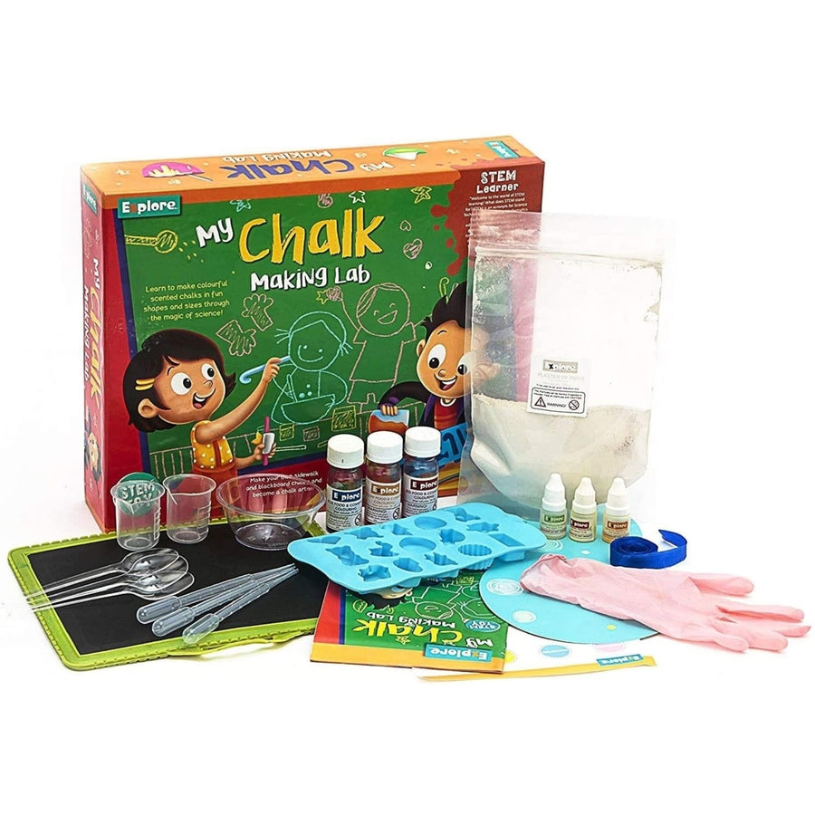 Mighty Mojo Explore STEM Learner Chalk Making Lab DIY Science Kit Image 1