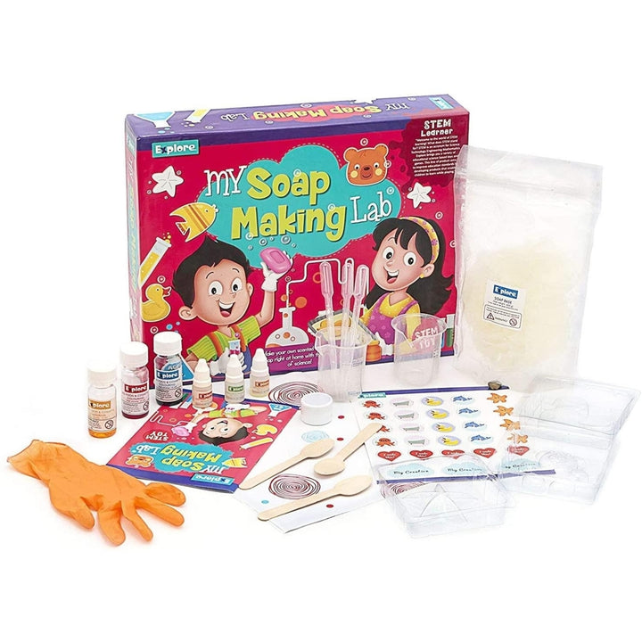 Mighty Mojo Explore STEM Soap Making Kit DIY Glitter Science Education Image 1