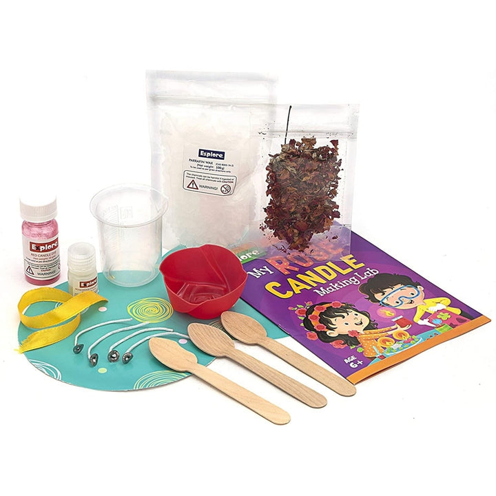 Mighty Mojo Explore STEM Rose Candle Making Lab DIY Kit Home Science Set Image 2