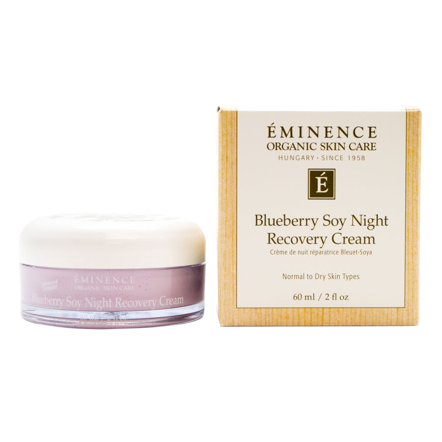 Eminence Blueberry Soy Night Recovery Cream 2 oz Natural Moisturizer Hydrating Image 1