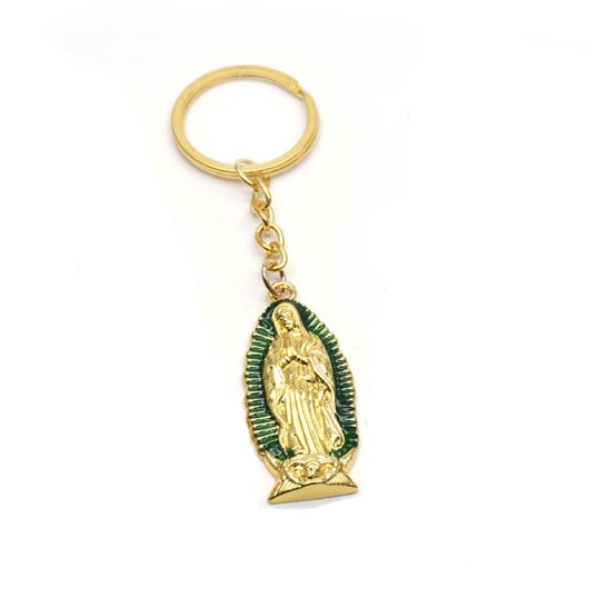 Key Chain Our Lady of Guadalupe Virgin Keyring Mary Blessed Mother Virgen de Guadalupe Mexico Christian Catholic Image 2