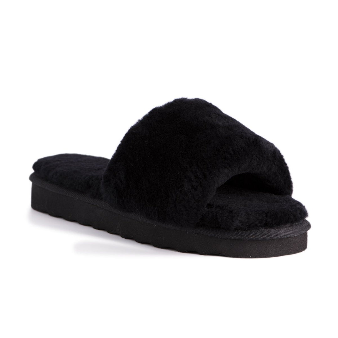 Aus Wooli Australia Womens Sheepskin Fluff Slide Slippers Image 1