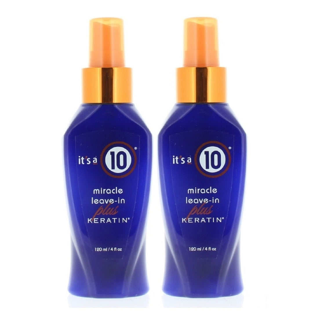 Its A 10 Miracle Leave-In Plus Keratin 4oz/120ml (2 Pack) Image 1