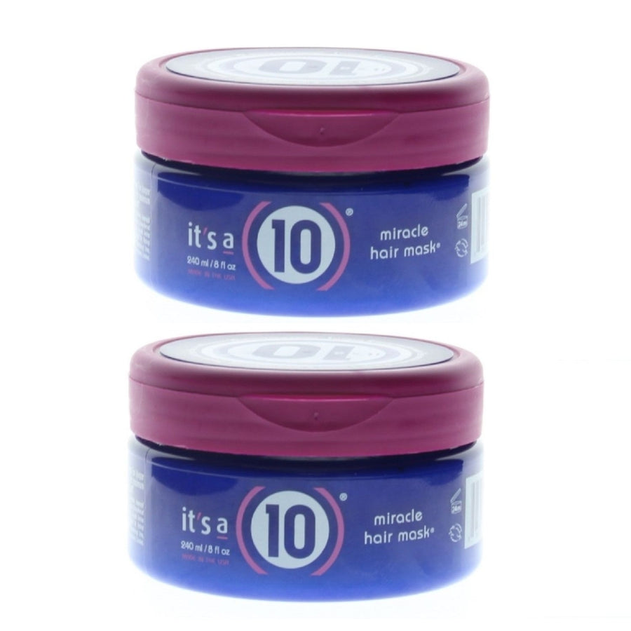 Its A 10 Miracle Hair Mask 8oz 2 Pack Deep Conditioning Treatment for Damaged Hair Image 1