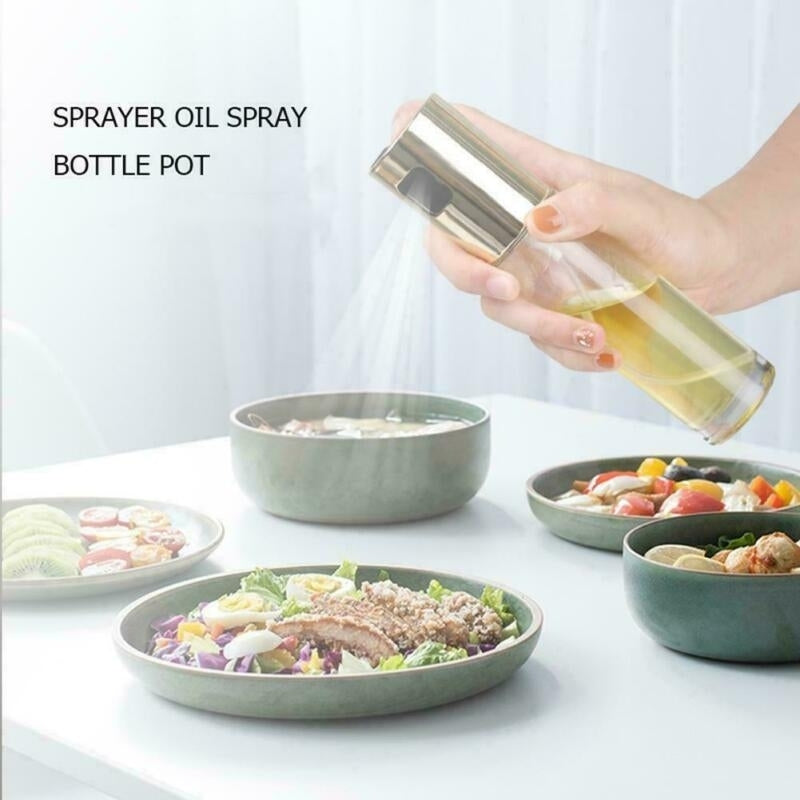 100ml Olive Oil Sprayer Stainless Steel Oil Dispenser Mister Pump Bottle BBQ Kitchen Tools Image 4