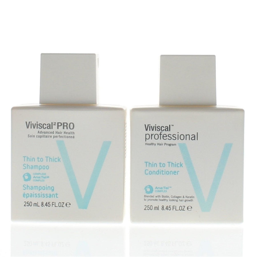 Viviscal Professional Thin To Thick Shampoo and Conditioner 250ml/8.45oz Combo Image 1