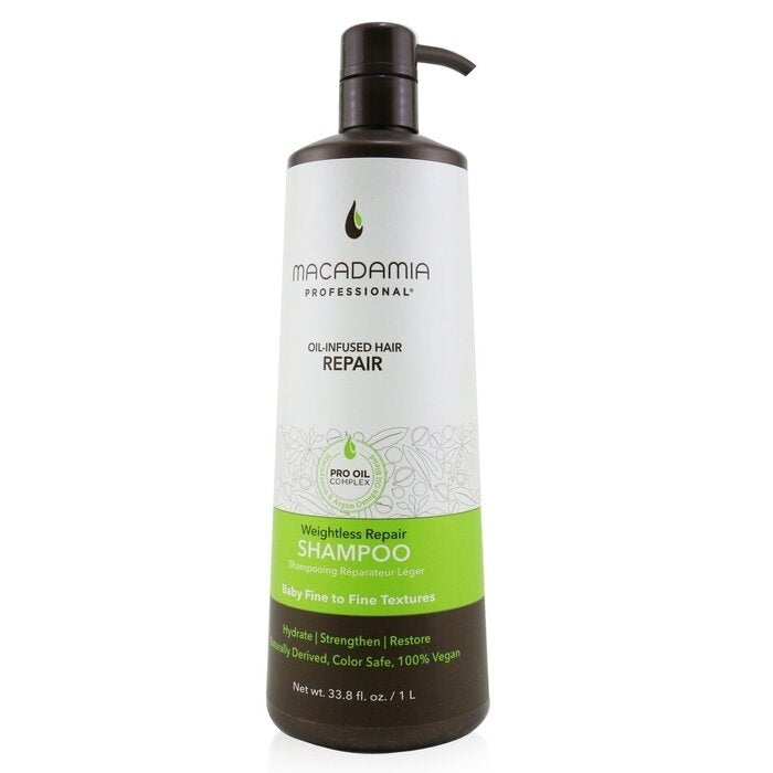 Macadamia Natural Oil - Professional Weightless Repair Shampoo (Baby Fine to Fine Textures)(1000ml/33.8oz) Image 1