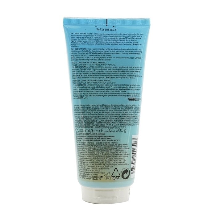 La Roche Posay - Lipikar Surgras Concentrated Shower-Cream(200ml/6.76oz) Image 3