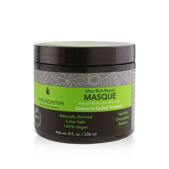 Macadamia Natural Oil - Professional Ultra Rich Repair Masque (Coarse to Coiled Textures)(236ml/8oz) Image 1