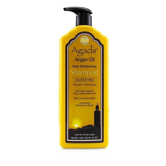 Agadir Argan Oil - Daily Moisturizing Shampoo (For All Hair Types)(1000ml/33.8oz) Image 1