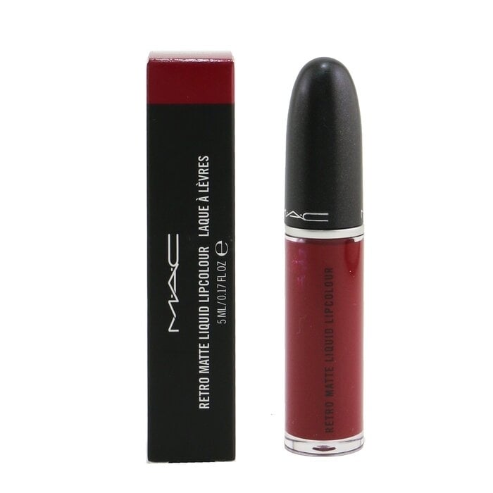 MAC - Retro Matte Liquid Lipcolour - 102 Dance With Me (Deep Cranberry Red) (Matte)(5ml/0.17oz) Image 2