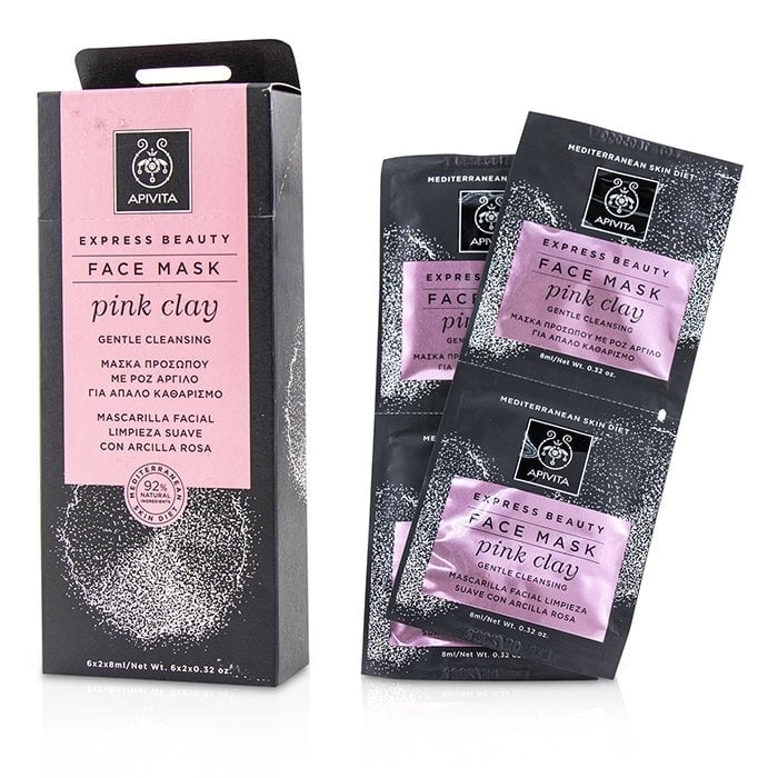 Apivita - Express Beauty Face Mask with Pink Clay (Gentle Cleansing)(6x(2x8ml)) Image 1