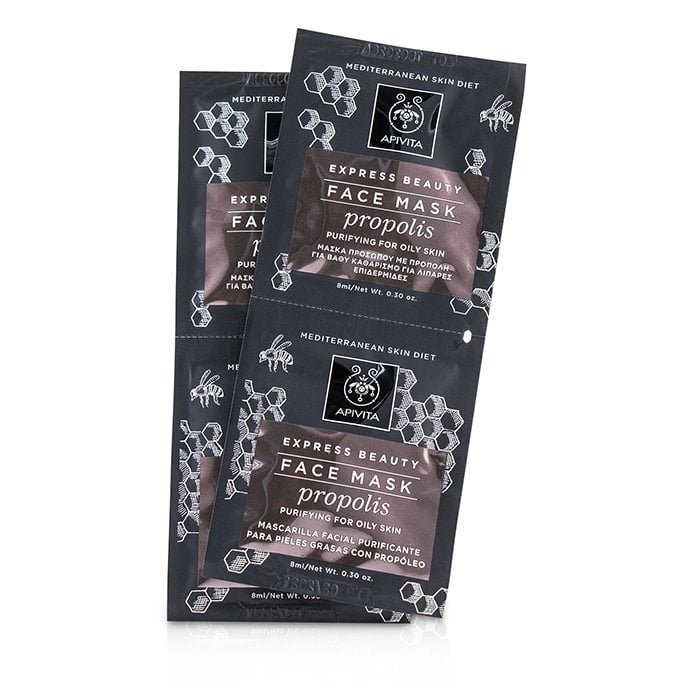 Apivita - Express Beauty Face Mask with Propolis (Purifying For Oily Skin)(6x(2x8ml)) Image 2