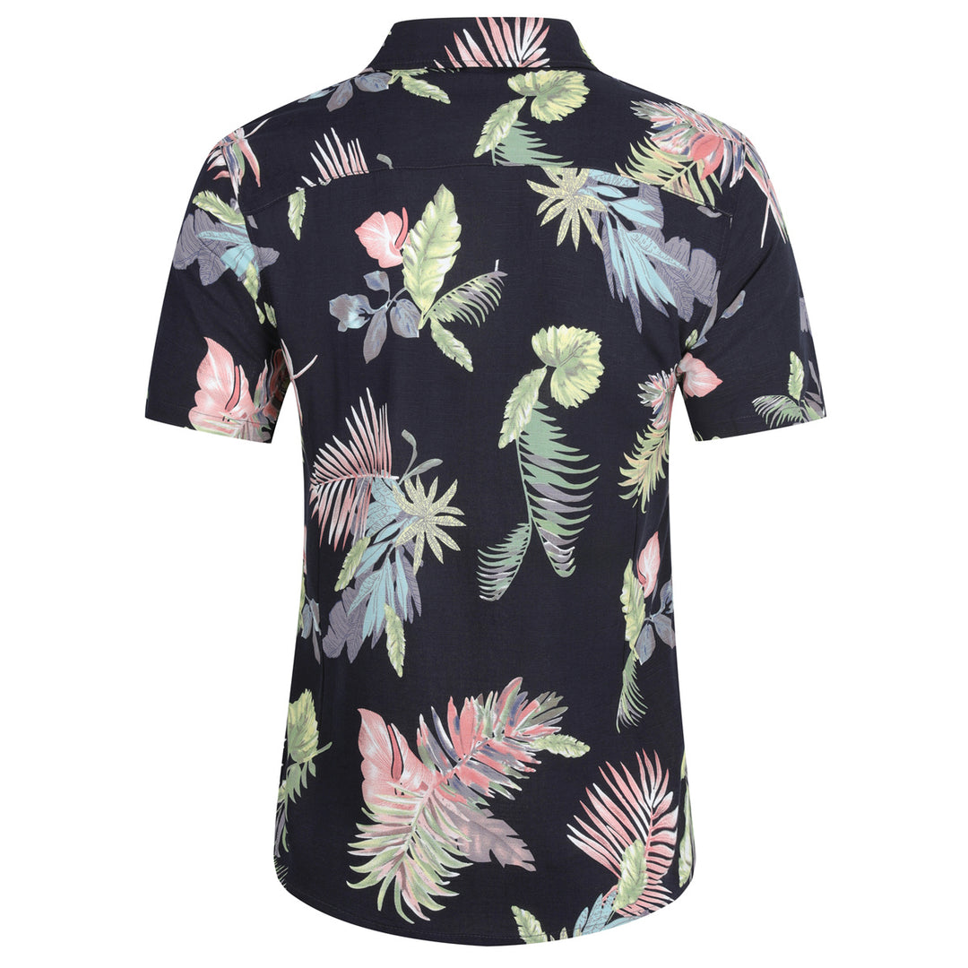 Aloha Shirt printed Mens Causal Hawaiian Shirts for Vacation Holiday Image 3