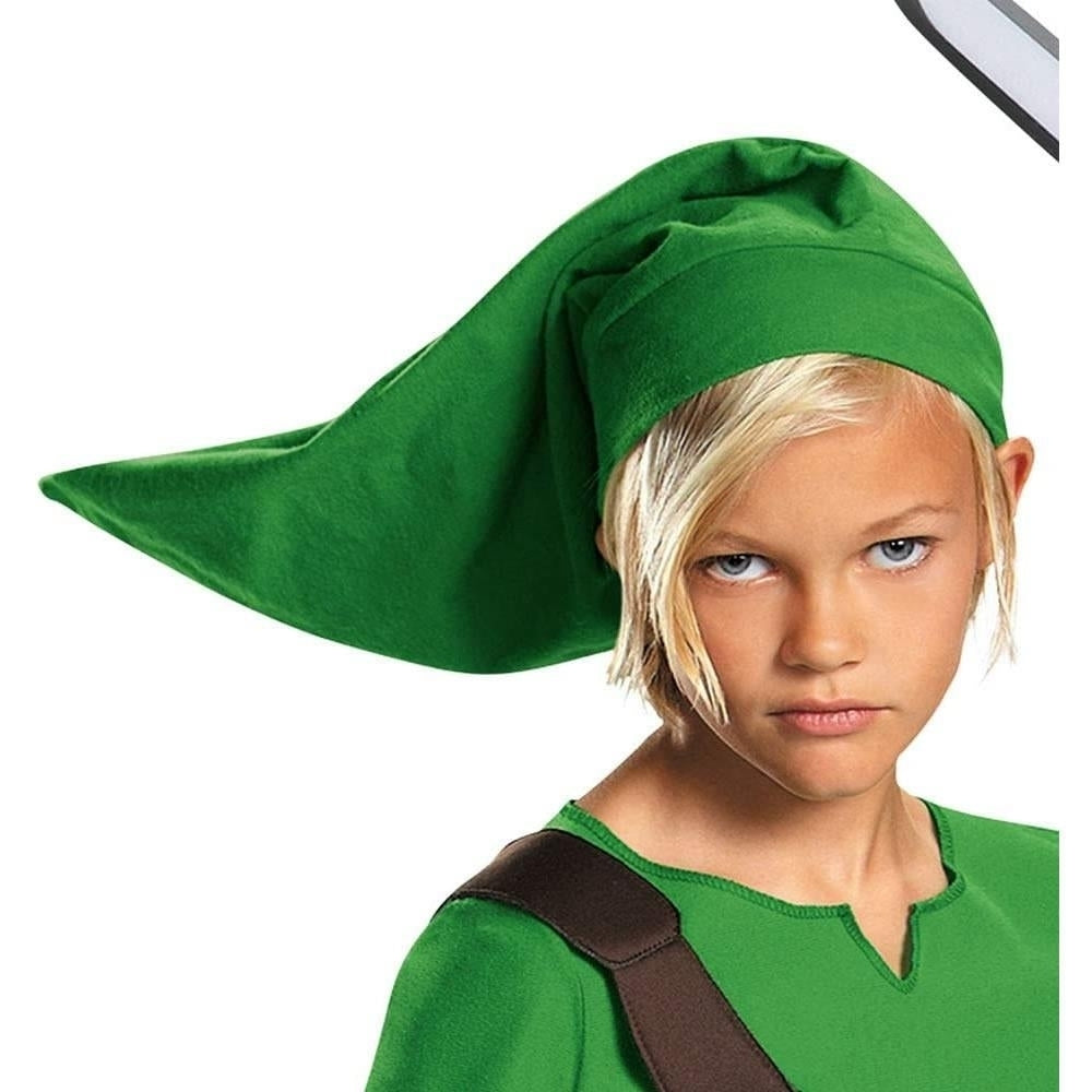 Legend of Zelda Link Classic Kids size L 10 12 Nintendo Character Costume Disguise Image 3