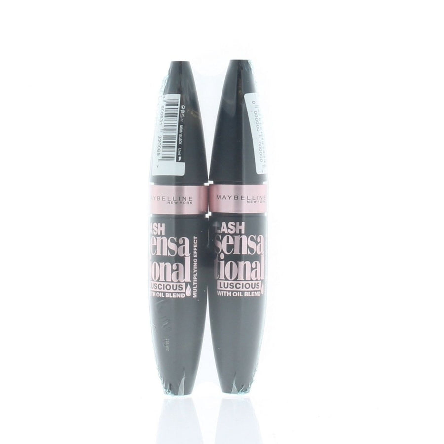 Maybelline Lash Sensational Luscious with Oil Blend Black 9.5ml (2 Pack) Image 1