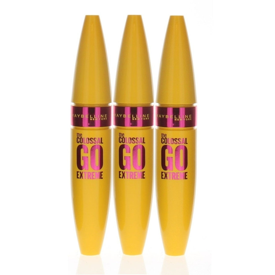 Maybelline The Colossal Go Extreme Mascara Very Black 9.5ml (3 Pack) Image 1