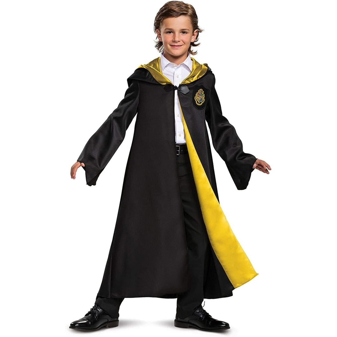 Harry Potter Hogwarts Robe Cloak Deluxe Kidz size S 4 6 Hooded Cape Costume Disguise Image 1