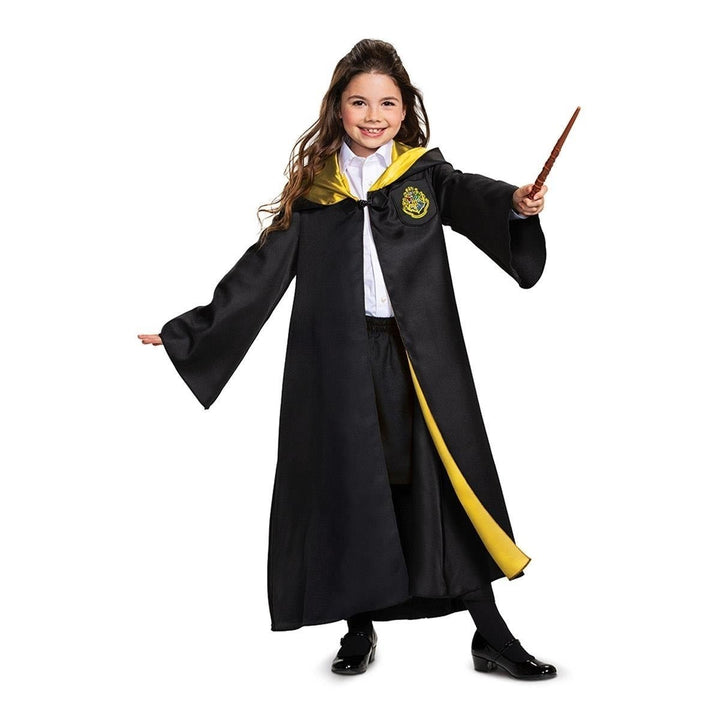 Harry Potter Hogwarts Robe Cloak Deluxe Kidz size S 4 6 Hooded Cape Costume Disguise Image 2