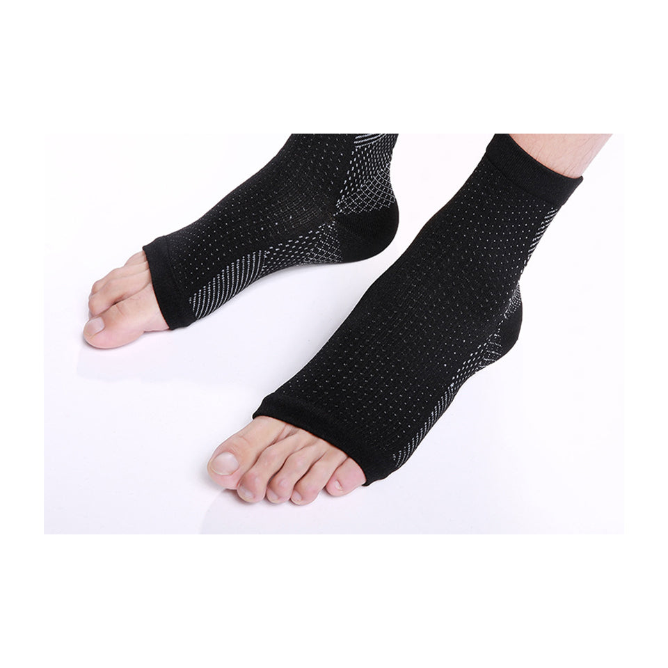 EI Contente 2 pairs Compression Socks - Black & White L-XL Image 1