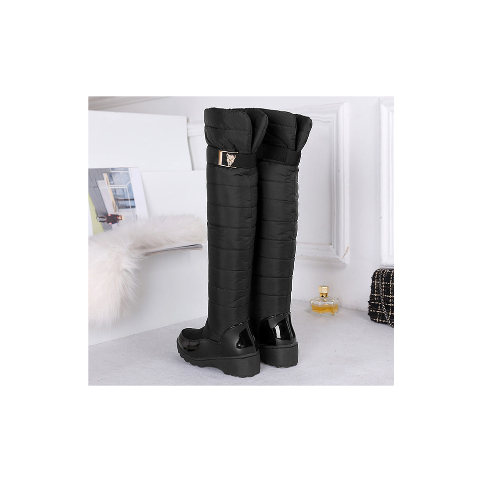 EI Contente Klasina Ladies Over Knees Platform Boots - Black Factory size-40 (UK6) (EU39) Image 2