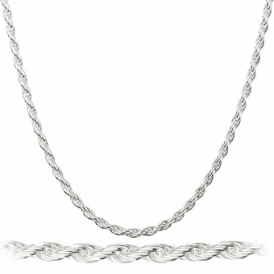 Italian Diamond Cut Silver Filled High Polish Finsh  Rope Chain Image 2