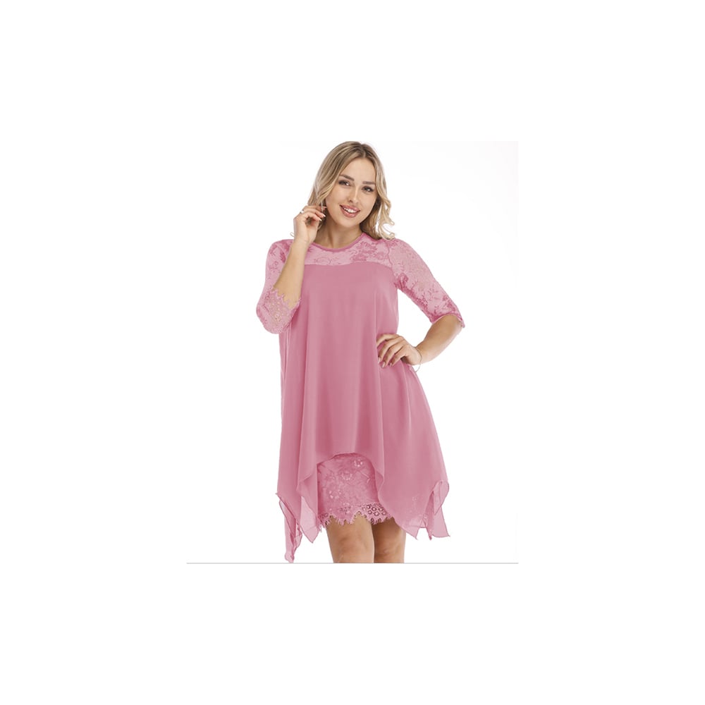 EI Contente Mona Mini Dress - Pink 2XL Image 1
