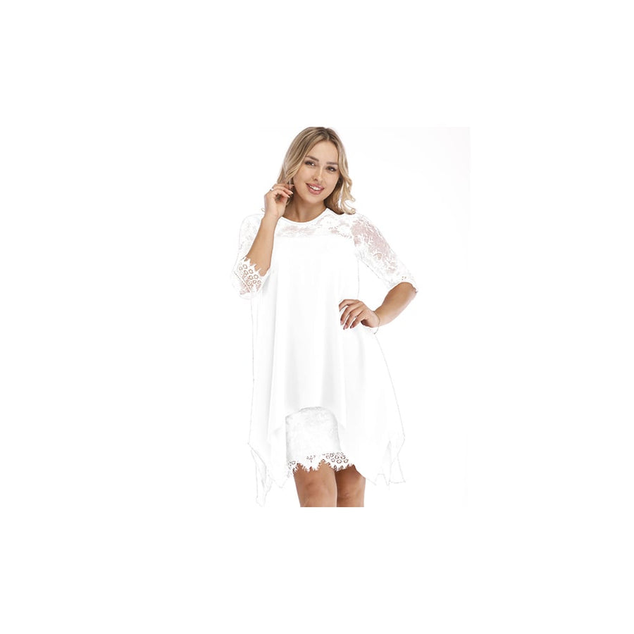 EI Contente Mona Mini Dress - White 2XL Image 1