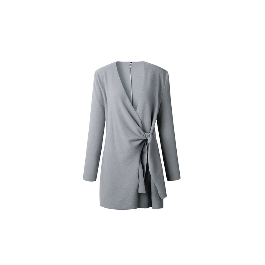 EI Contente Jacinta Long Wrap Cardigan - Grey XL (FS-L) Image 1