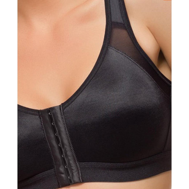 EI Contente Noelle Posture Correcting Bra with Front Fastening - Black M Image 3